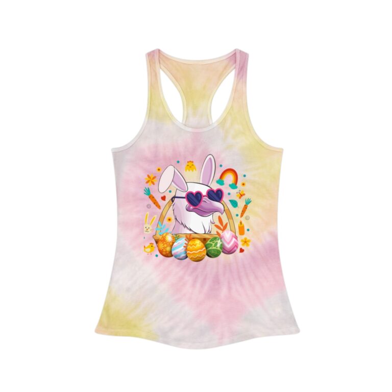 Easter Tie Dye Racerback Tank Top