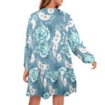 Flowers V-Neck Spring Dress