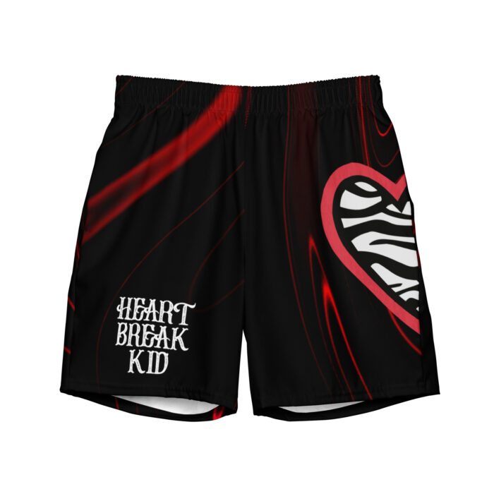 Heartbreak Kid Men’s Swim Trunks: Very Dark Gray – Shawn Michaels