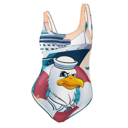 One-Piece Swimsuit Graphic Chicken Sailor