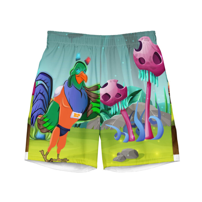 Alien Chicken Swim Trunks