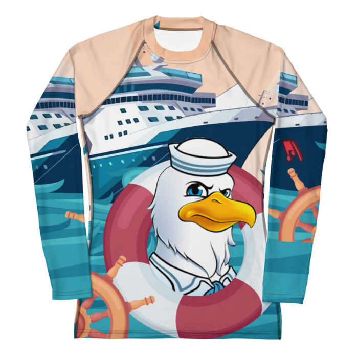 Womens Rash Guard Sailor Chicken