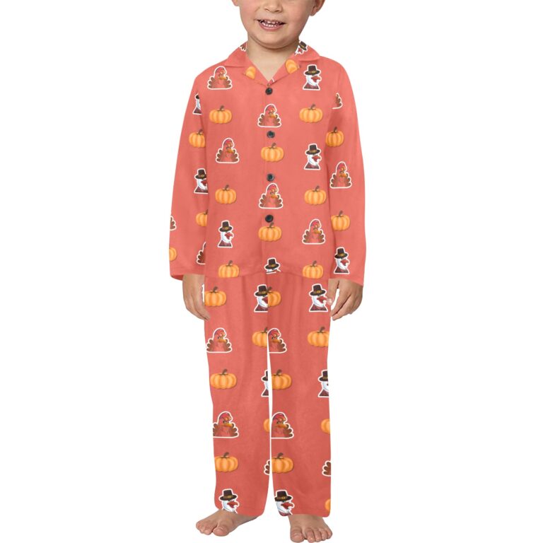 Boys Pumpkin Pajama Set