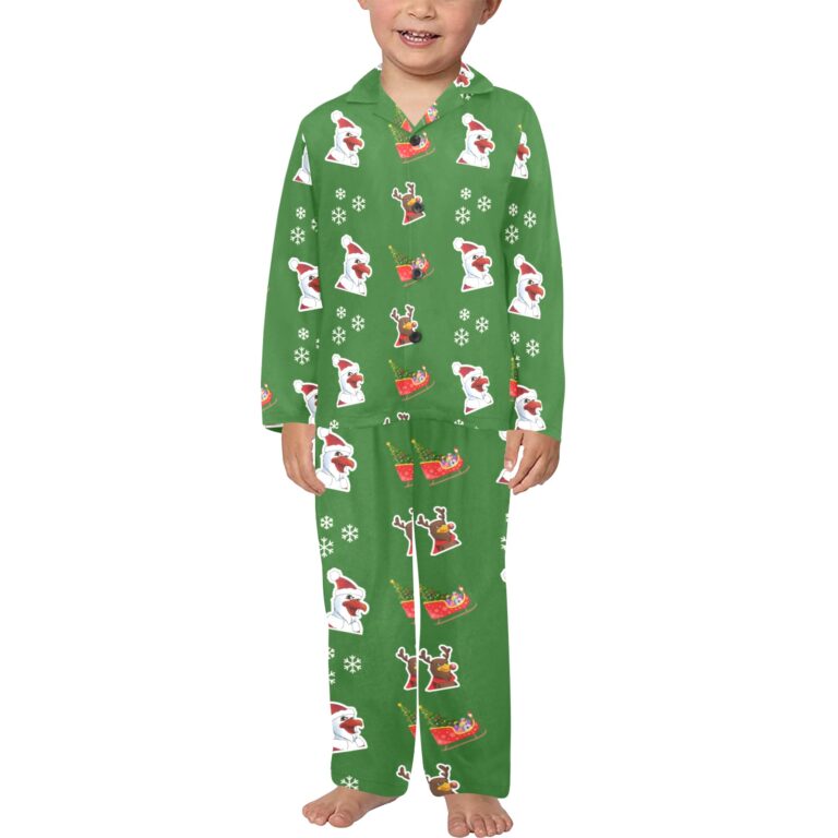 Santa Sleigh Boys Pajamas