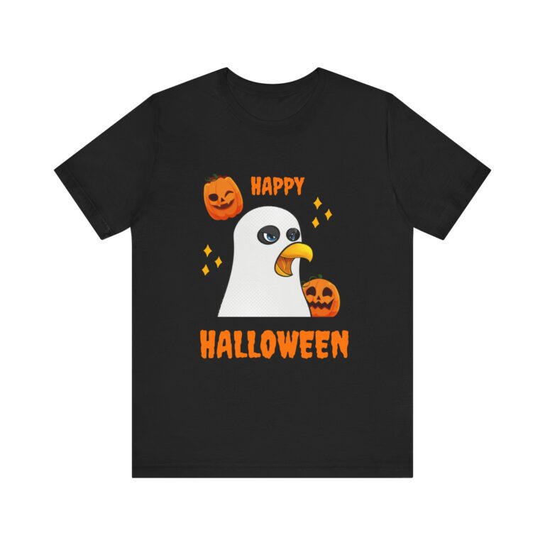 Ghost Chicken Halloween Graphic Tee Shirt