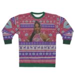 Bianca Knitted Effect Ugly Christmas Sweatshirt