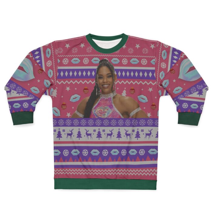 Bianca Knitted Effect Ugly Christmas Sweatshirt