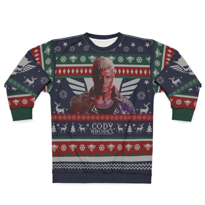 Cody Christmas Ugly Sweatshirt Knitted Effect