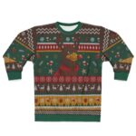 Reindeer Chicken Knitted-Style Christmas Sweater