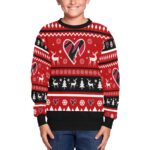 HBK Sweatshirt Kids' All Over Print Fuzzy Sweatshirt