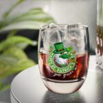 Whiskey Glass - St Patricks Day Chickens Glassware