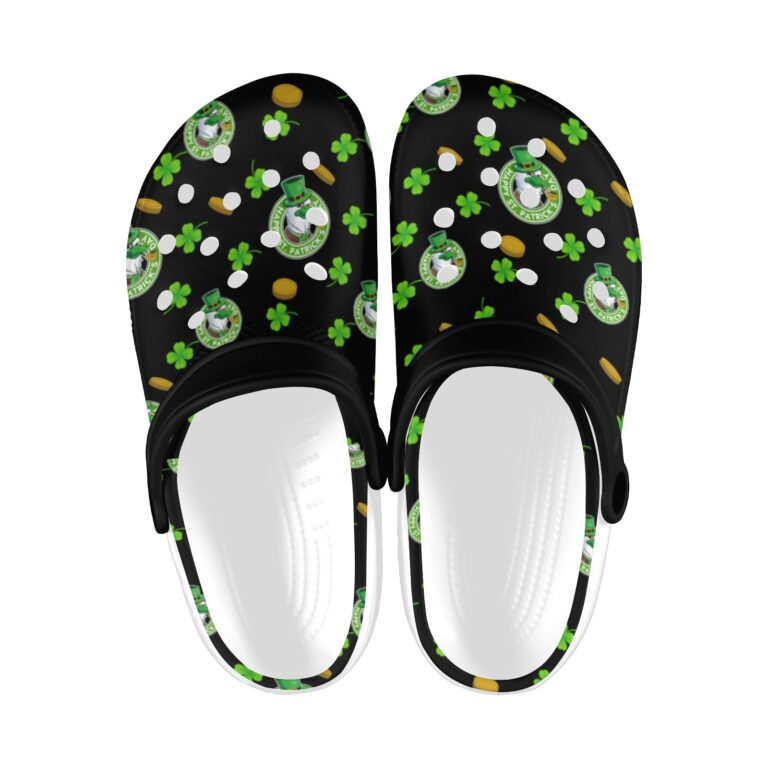 Adult St. Patricks Clogs - Chicken Pattern